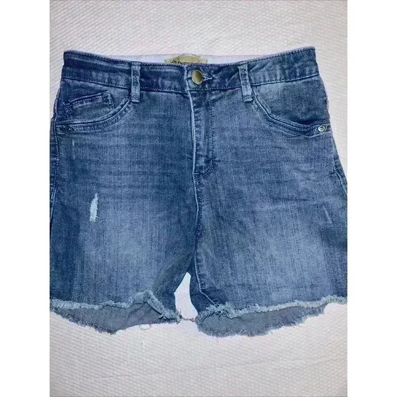 Democracy Size 6 AB Technology Women's 4” Inseam Medium Wash Jean Shorts Classic - Picture 2 of 8